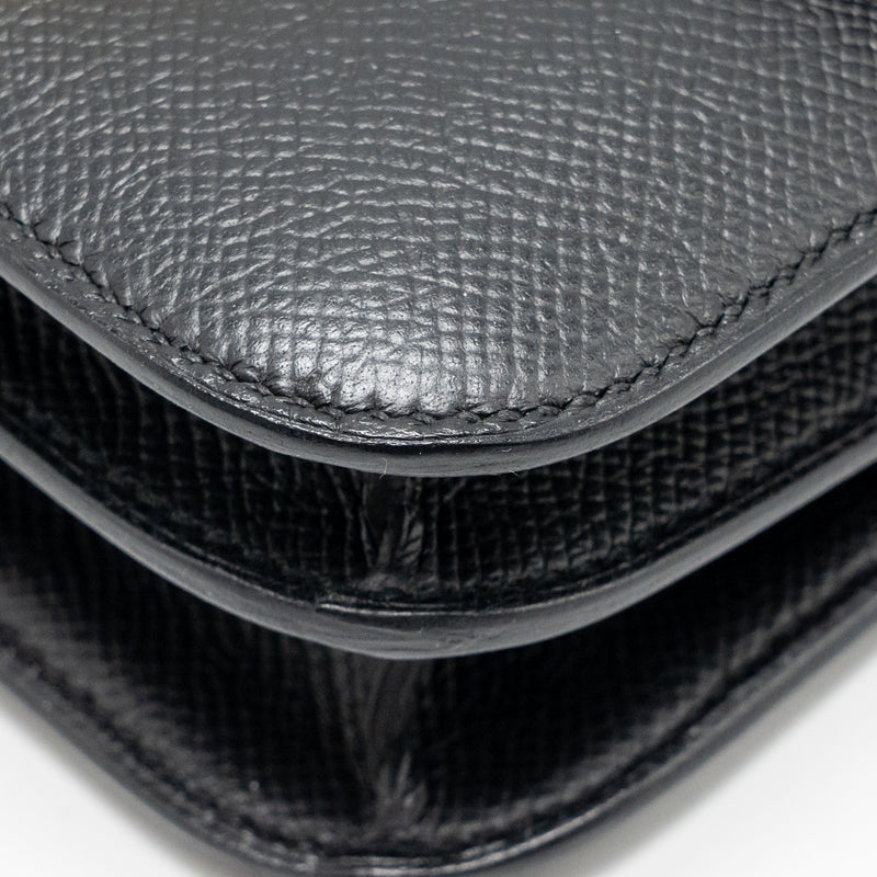 Hermes Mini Constance Epsom Black GHW Stamp B