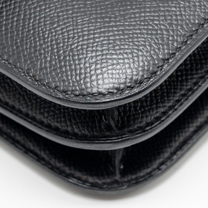 Hermes Mini Constance Epsom Black GHW Stamp B