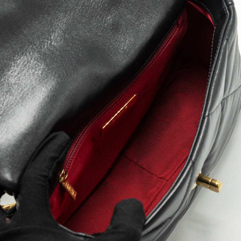 Chanel Small 19 bag goatskin black Multicolour Hardware