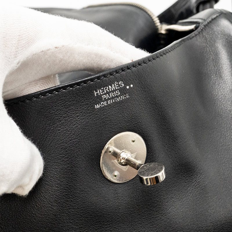 Hermes Touch Lindy 30 Swift/Alligator Mississippiensis Black SHW Stamp C