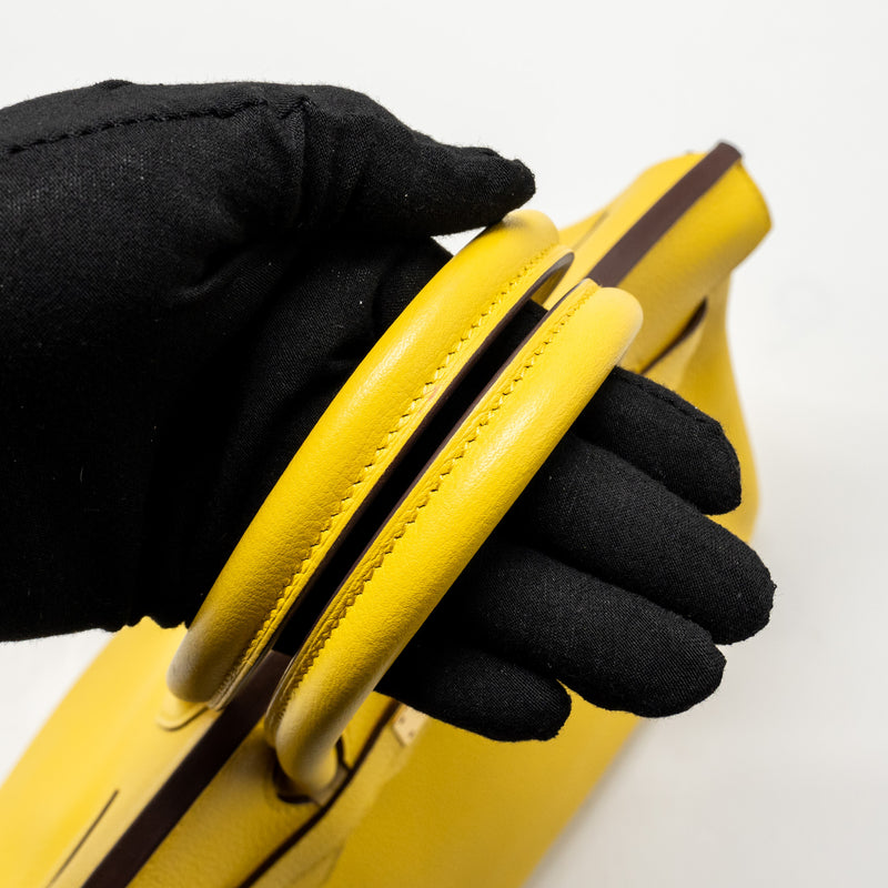 Hermes Birkin 30 Taurillon Novillo Jaune De Naples GHW Stamp D