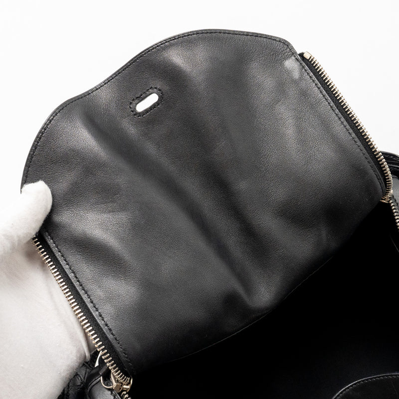 Hermes Touch Lindy 30 Swift/Alligator Mississippiensis Black SHW Stamp C