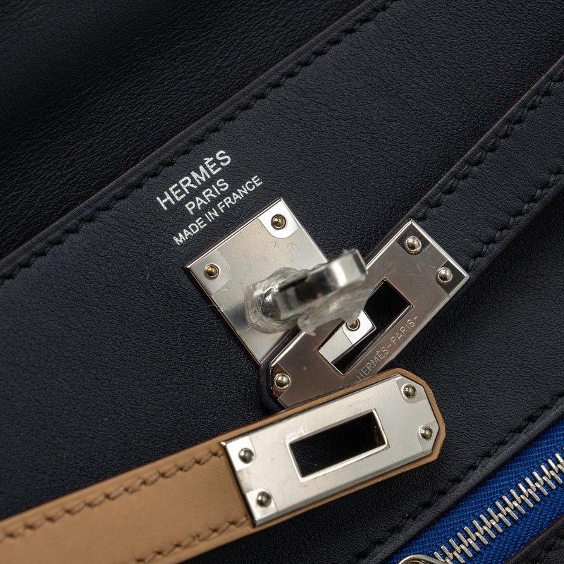 Hermes kelly colormatic SWIFT BLUE NUIT/CHAI/ETOUPE/GOLD/BLACK SHW STAMP U