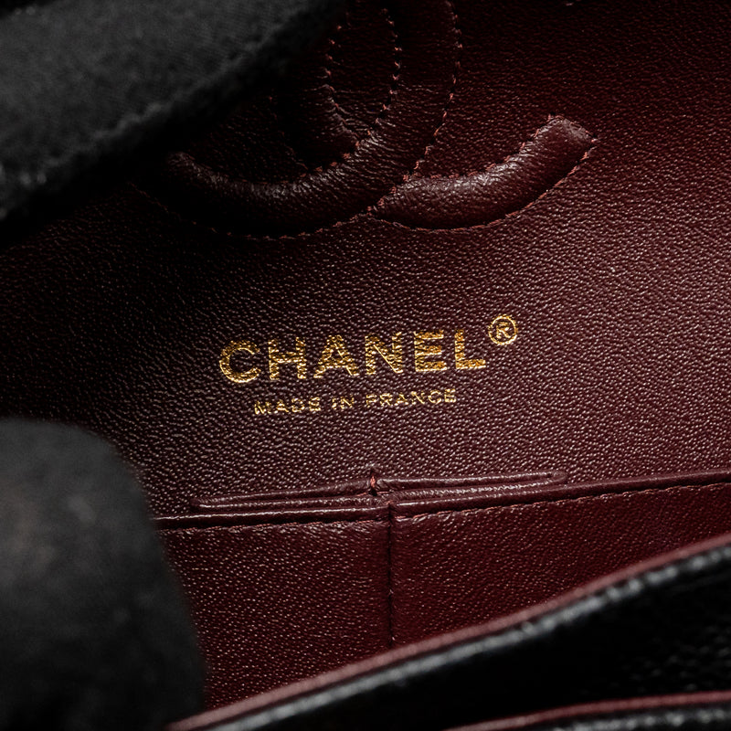 Chanel Small Classic Double Flap Bag Caviar Black GHW (Microchip)