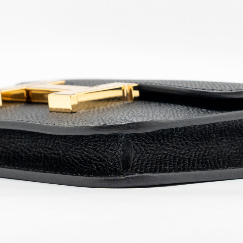 Hermes Constance Slim Epsom Black GHW Stamp B