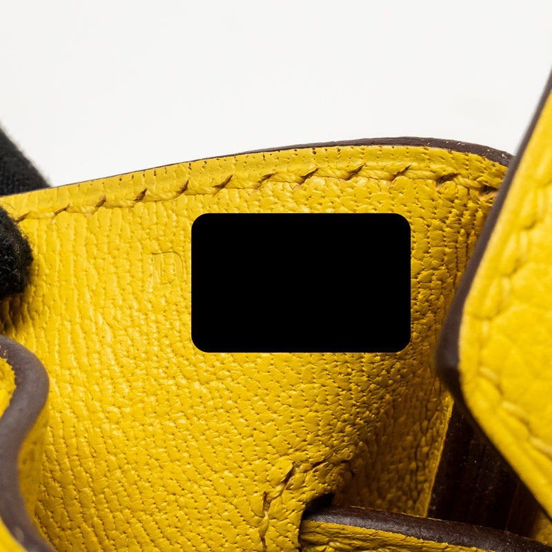 Hermes Birkin 30 Taurillon Novillo Jaune De Naples GHW Stamp D