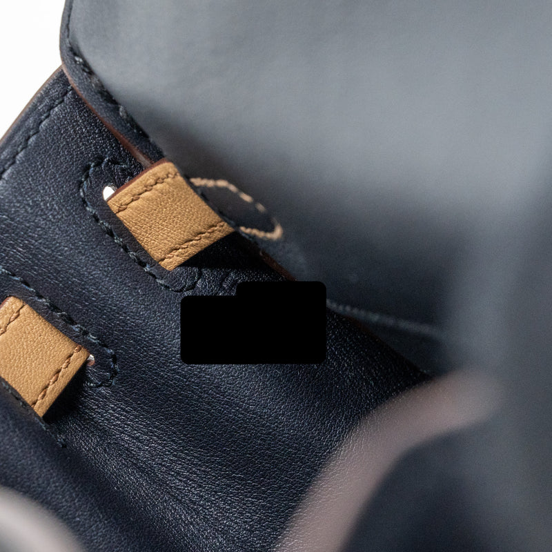 Hermes kelly colormatic SWIFT BLUE NUIT/CHAI/ETOUPE/GOLD/BLACK SHW STAMP U