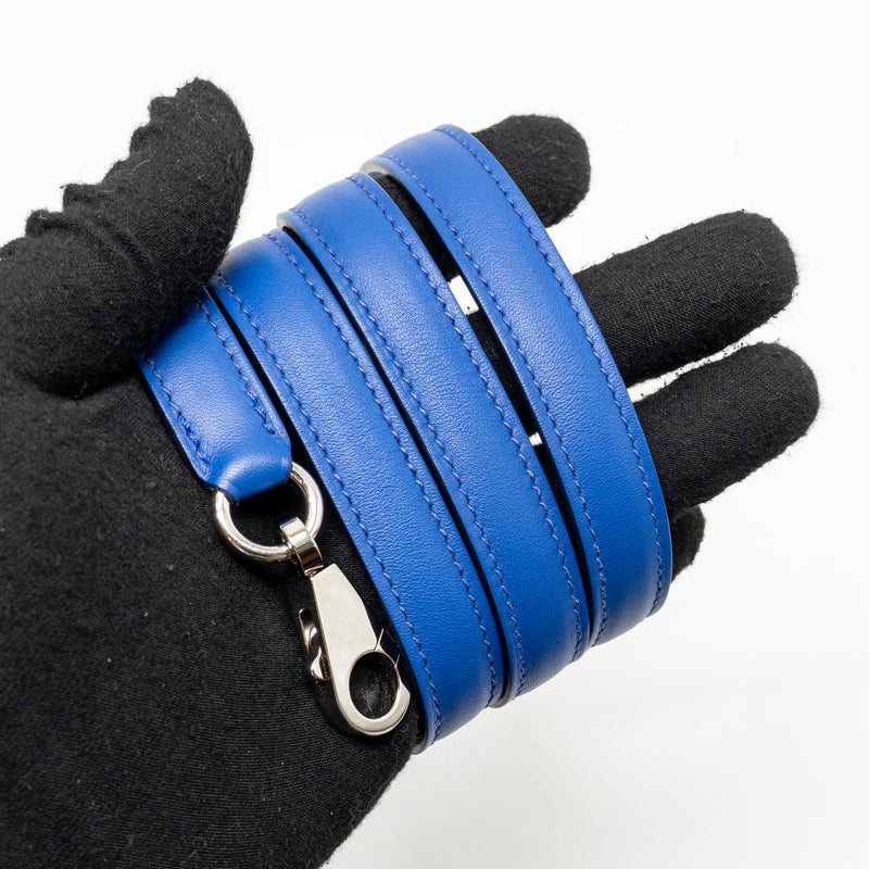 Hermes Kelly 25 Swift Blue Royal SHW Stamp U