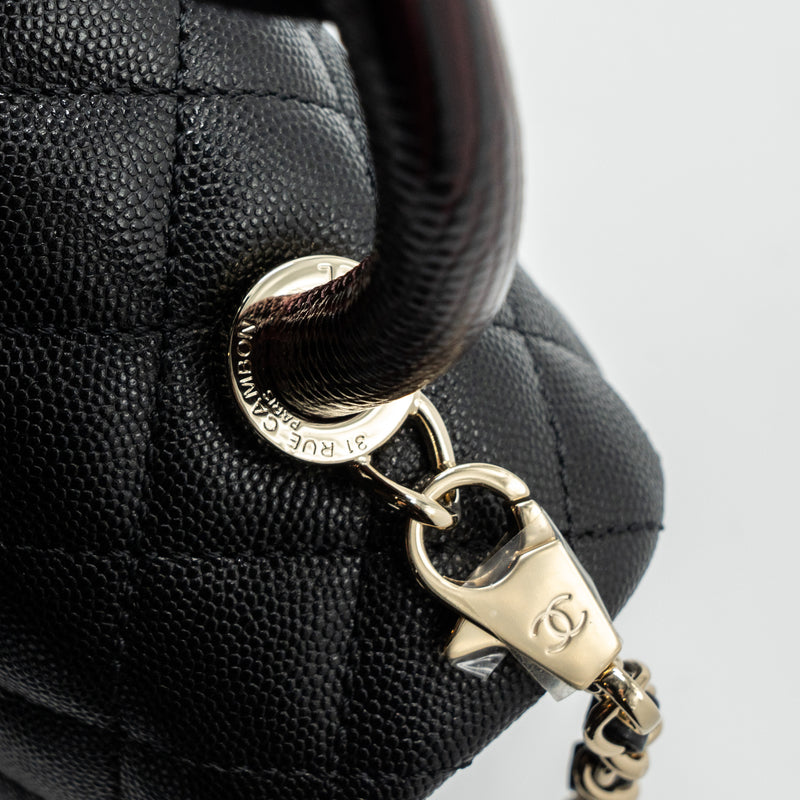 Chanel coco lizard handle hot sale