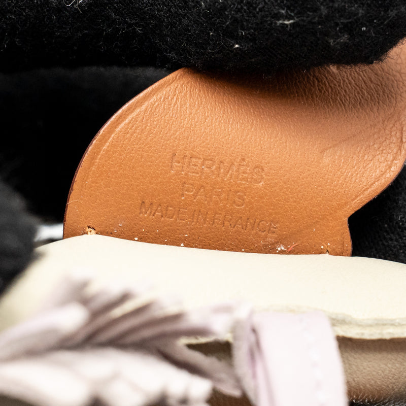 Hermes Rodeo Pegase PM Bag Charm Craie/ Mauve Pale/Gold Stamp U