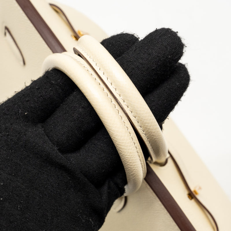 Hermes birkin 25 epsom nata GHW stamp z