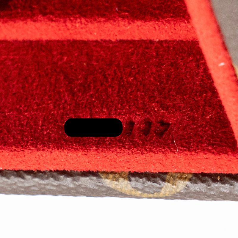 Louis Vuitton Coffret Joaillerie monogram canvas rouge fusion
