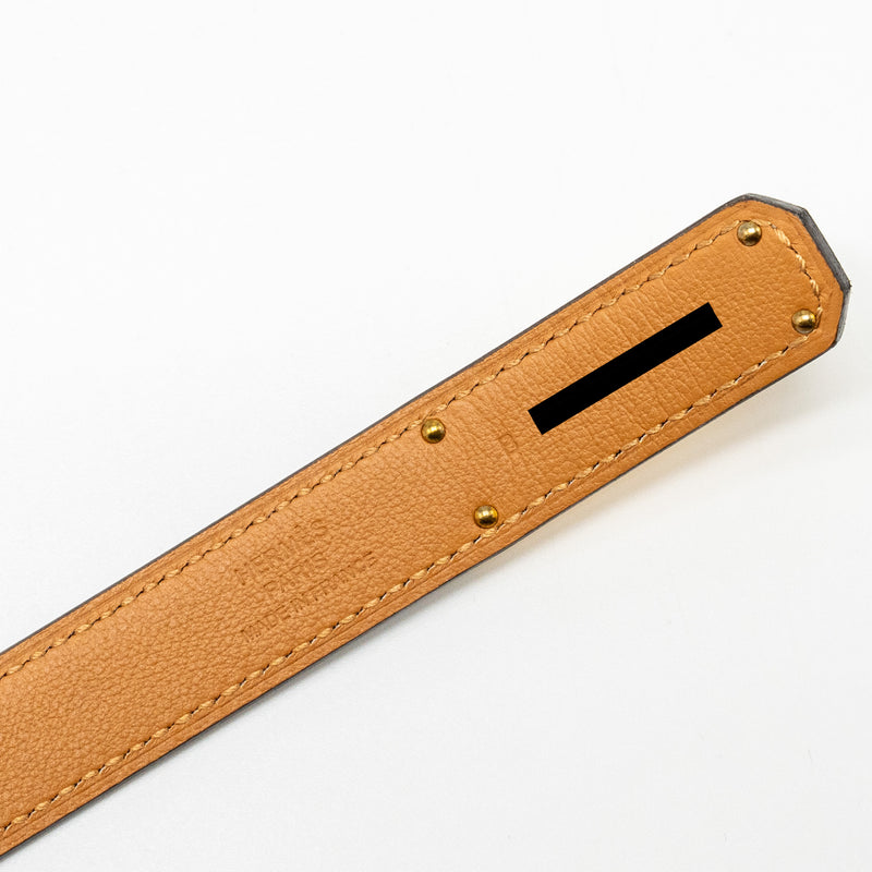 Hermes Kelly 18 Belt Epsom Etoupe GHW Stamp B