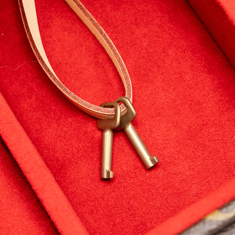 Louis Vuitton Coffret Joaillerie monogram canvas rouge fusion