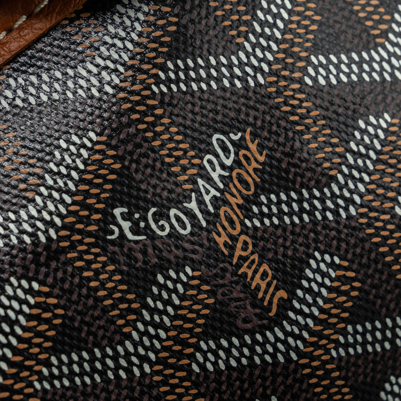 Goyard Saint Louis pm tote bag goyardine canvas brown/ multicolour
