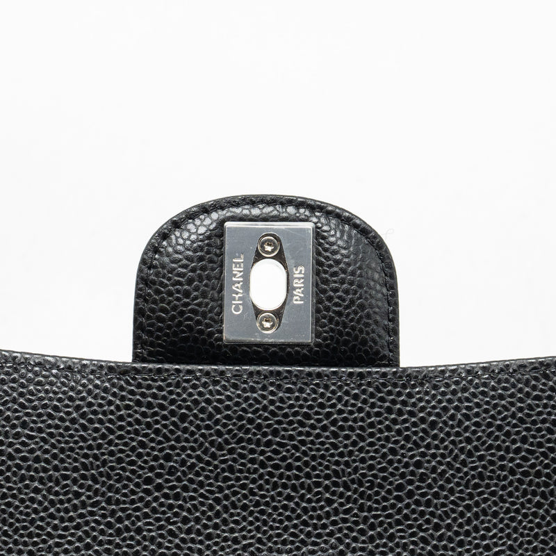Chanel Small Classic Double Flap Bag Caviar BLACK SHW (Microchip)