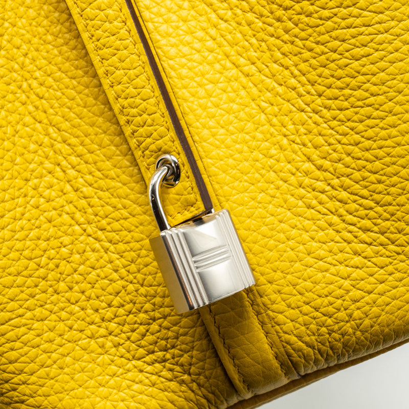 Hermes Picotin 18 Lock Bag Clemence Sun SHW Stamp W