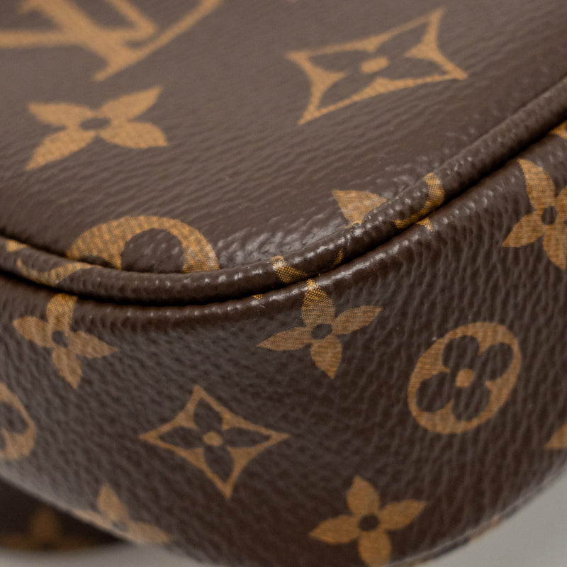 Louis Vuitton Multi Pochette Accessories Monogram Canvas PINK Strap GHW