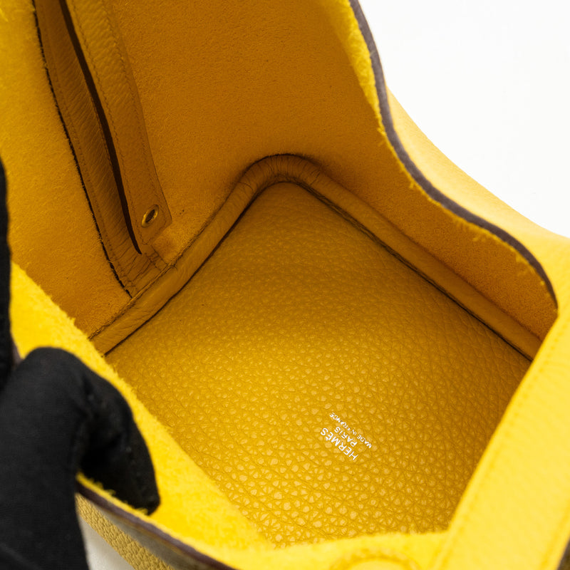 Hermes Picotin 18 Lock Bag Clemence Sun SHW Stamp W