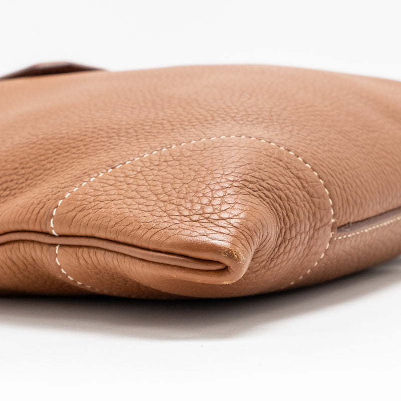 Hermes Silkcity 33 Clemence Gold SHW Stamp Y