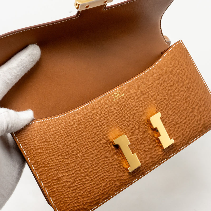 Hermes Constance Elan Epsom Gold GHW Stamp B