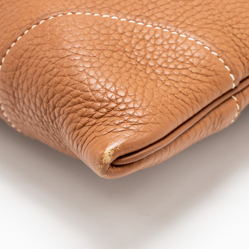 Hermes Silkcity 33 Clemence Gold SHW Stamp Y