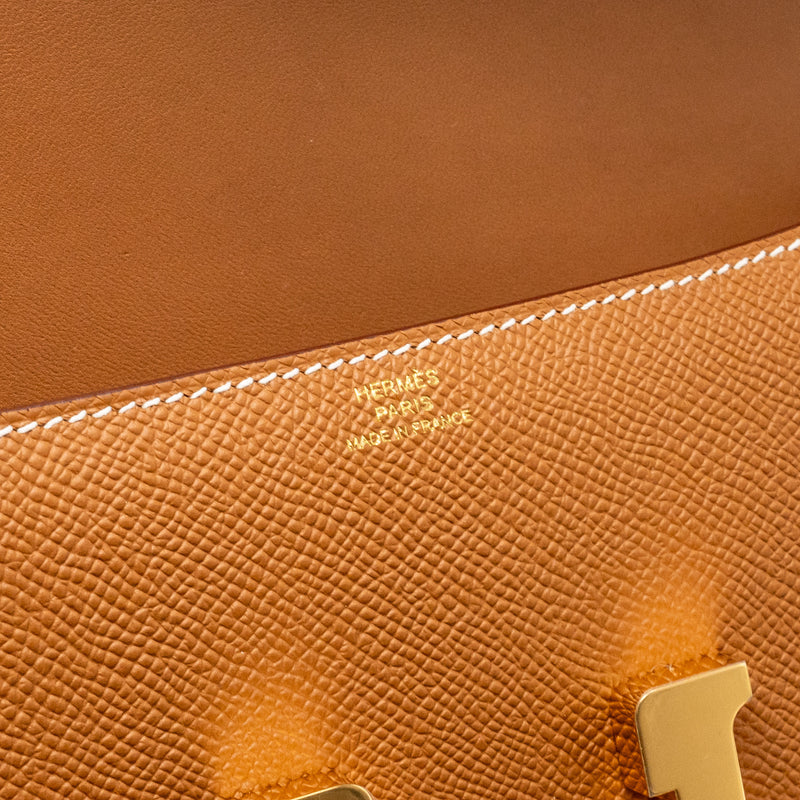 Hermes Constance Elan Epsom Gold GHW Stamp B