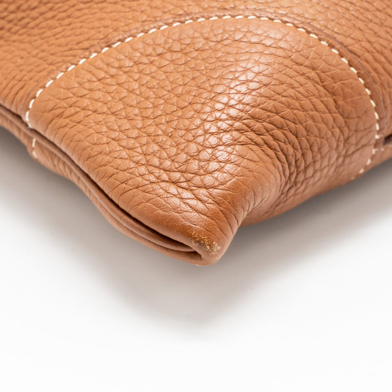 Hermes Silkcity 33 Clemence Gold SHW Stamp Y