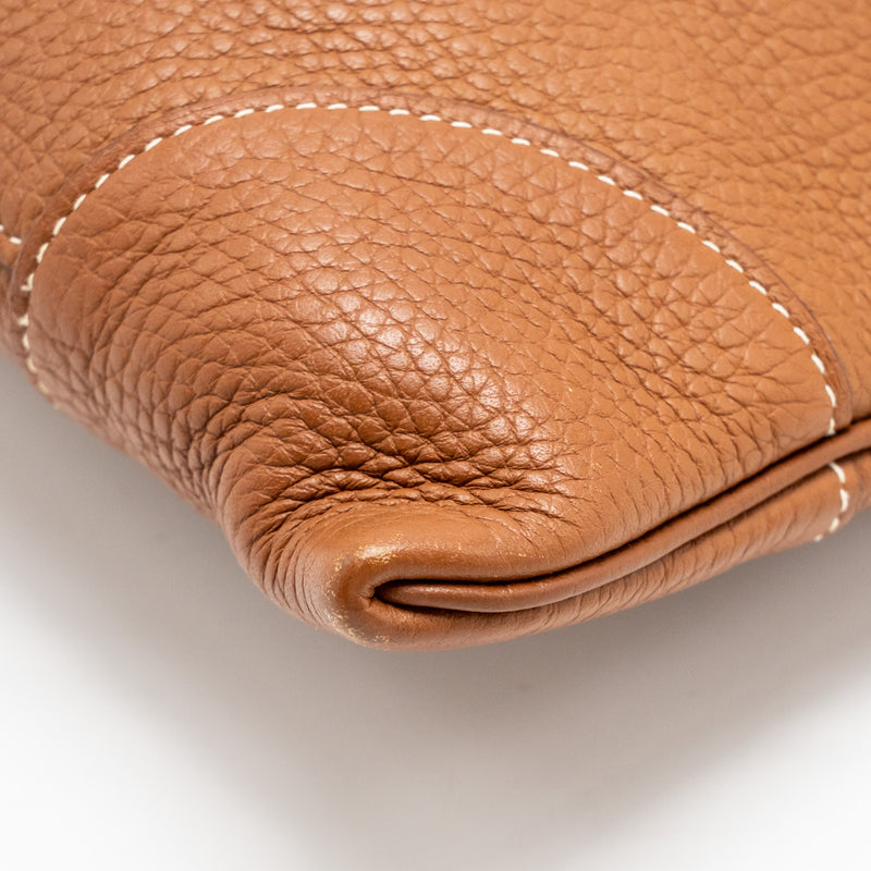 Hermes Silkcity 33 Clemence Gold SHW Stamp Y