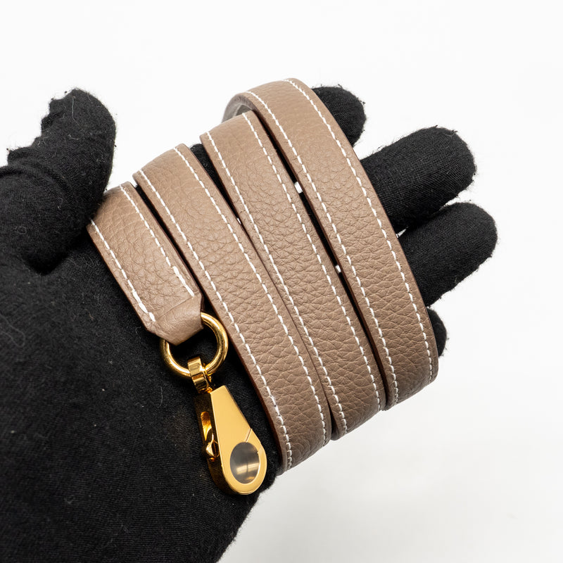 Hermes Kelly 25 Togo Etoupe GHW Stamp K