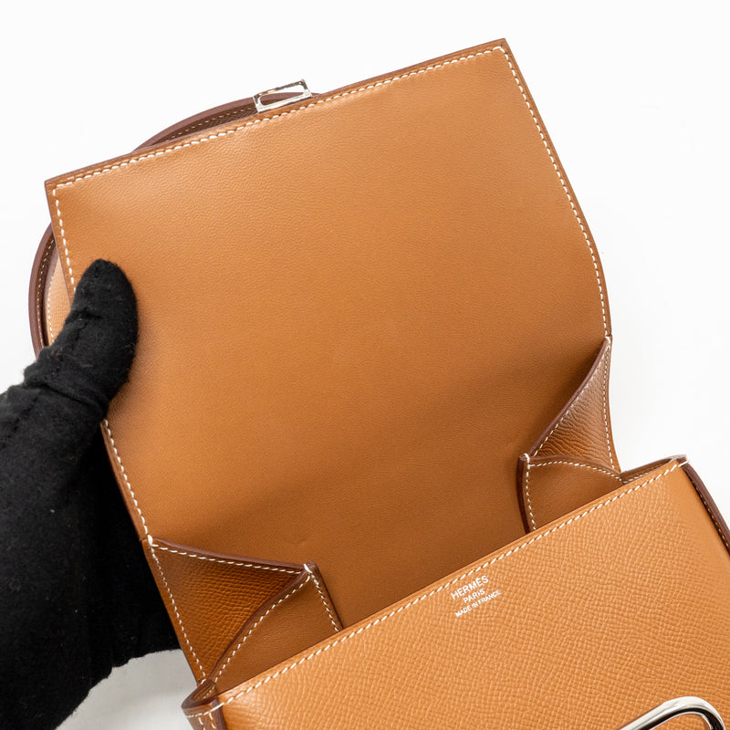 Hermes Della Cavalleria Mini Bag Epsom Gold SHW Stamp Z