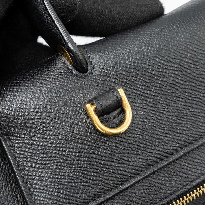 Celine mini belt bag grained calfskin black GHW