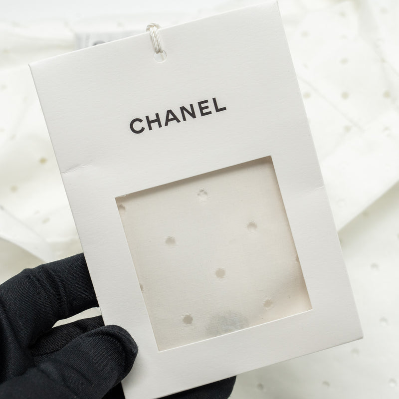 Chanel size 34 23S blouse shirt cotton white