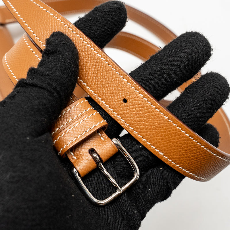 Hermes Della Cavalleria Mini Bag Epsom Gold SHW Stamp Z