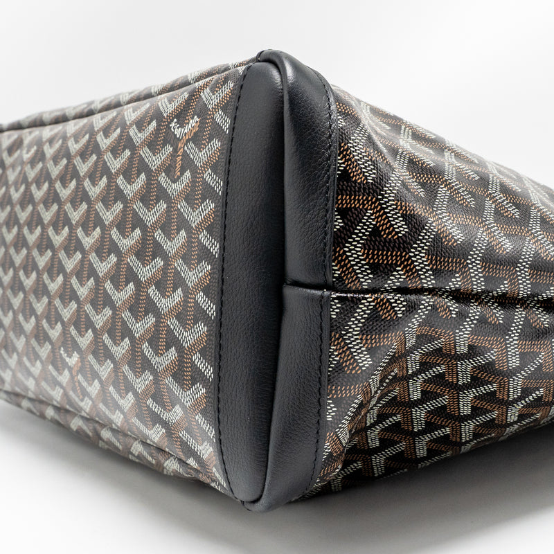 Goyard Artois MM Tote Bag Goyardine Canvas/Calfskin Black SHW