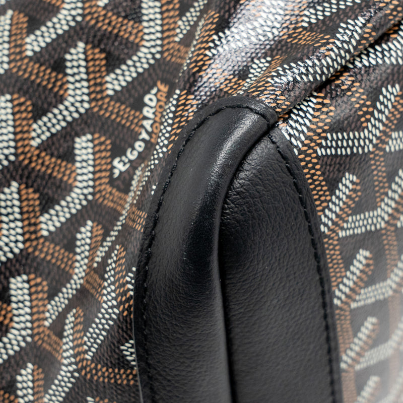 Goyard Artois MM Tote Bag Goyardine Canvas/Calfskin Black SHW