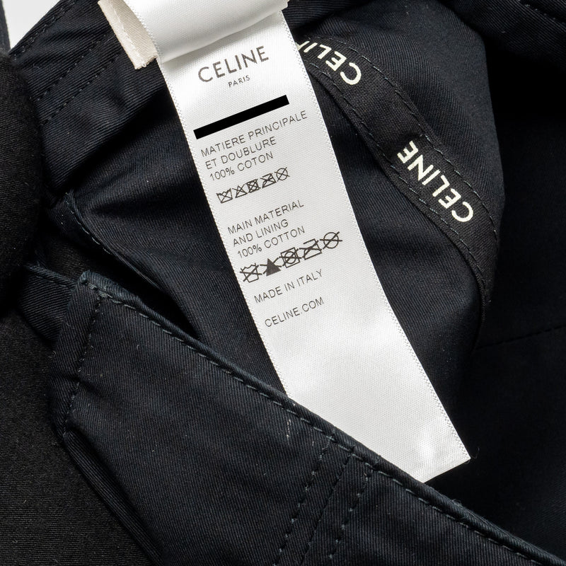 Celine Size S Triomphe Bob and Baseball Cap Cotton Black (Sell in Set)