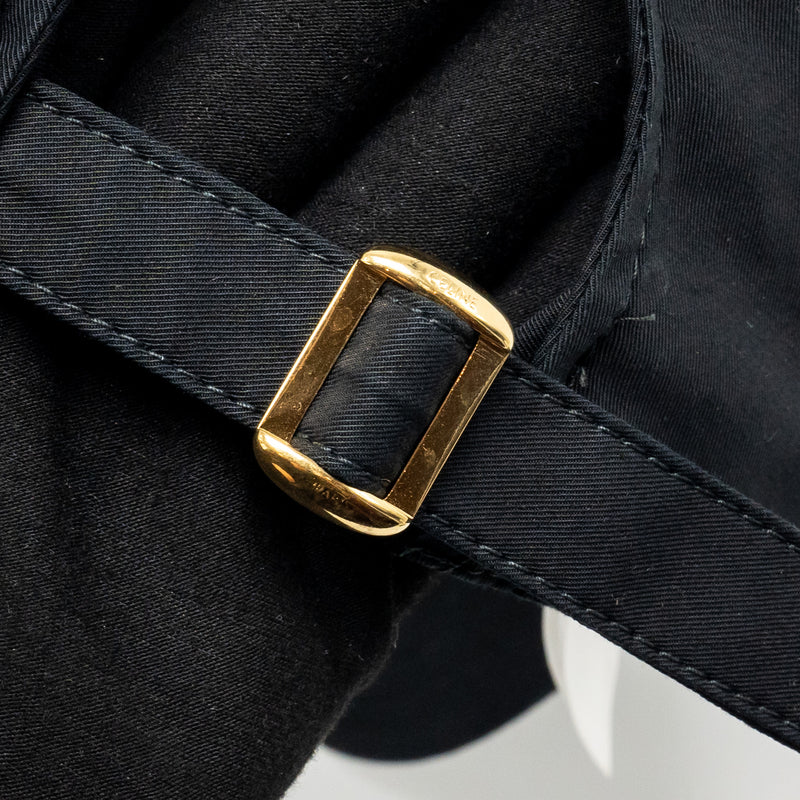 Celine Size S Triomphe Bob and Baseball Cap Cotton Black (Sell in Set)