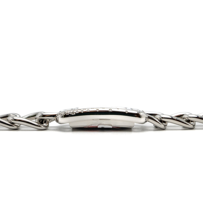 Hermes Nantucket watch 29mm steel Bracelet with diamonds