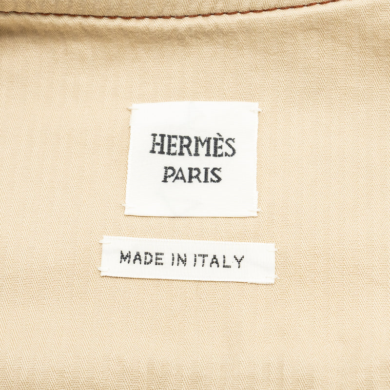 Hermes size 36 Cliquetis sport jacket denim beige argile