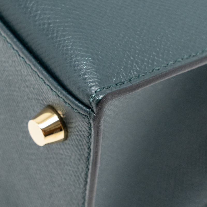 Hermes Kelly 25 Epsom Vert Cypress GHW Stamp C