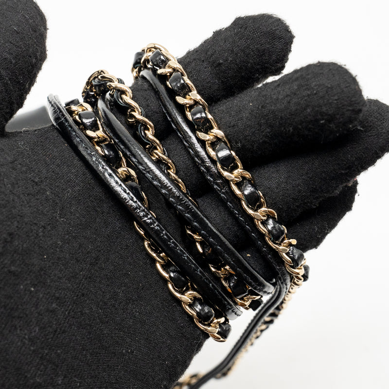 Chanel Mini 31 Bag Shiny Calfskin black LGHW (Microchip)