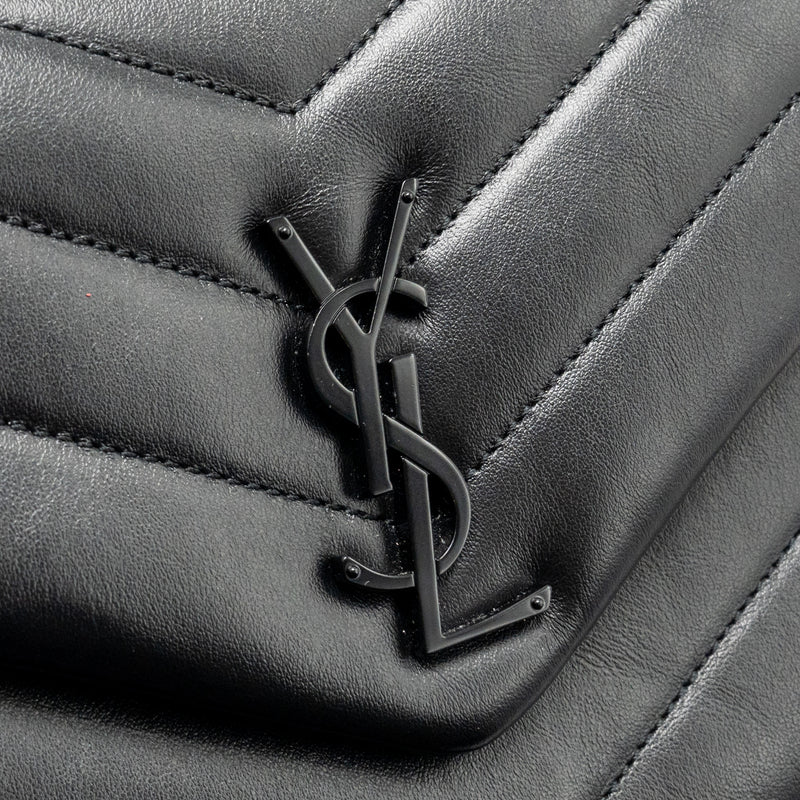 Saint Laurent/YSL Medium Loulou Shoulder Bag Calfskin So Black