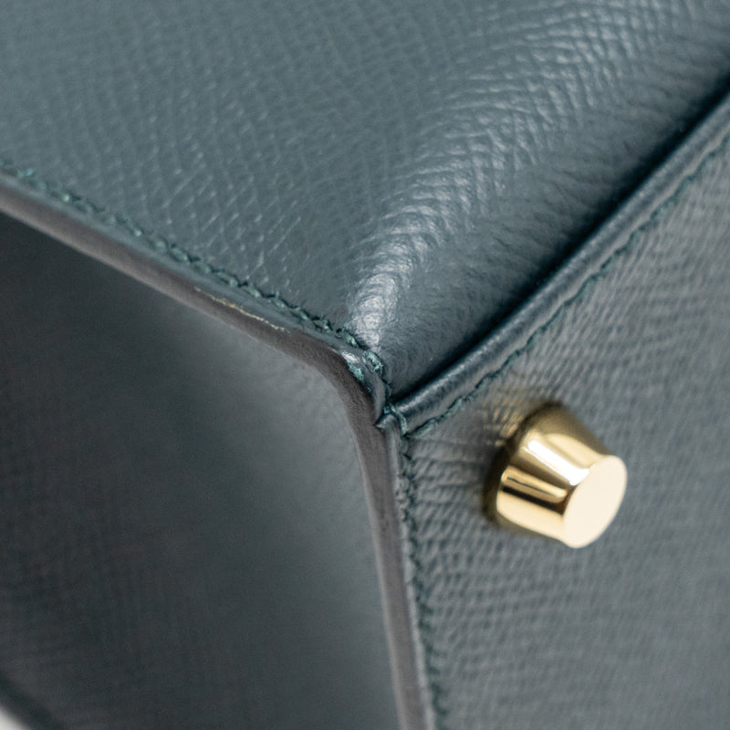 Hermes Kelly 25 Epsom Vert Cypress GHW Stamp C