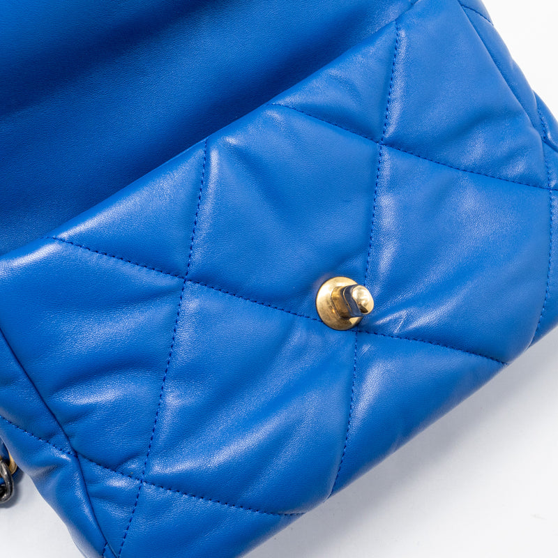 Chanel Small 19 Bag Lambskin Blue Multicolour Hardware (Microchip)