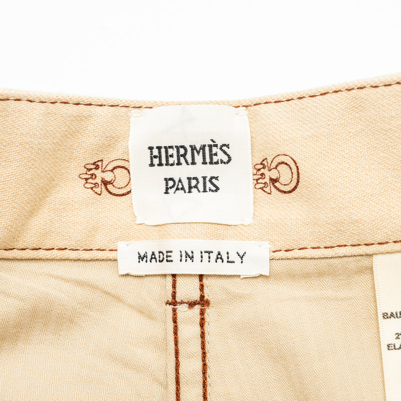 Hermes size 34 Cliquetis jeans denim beige argile