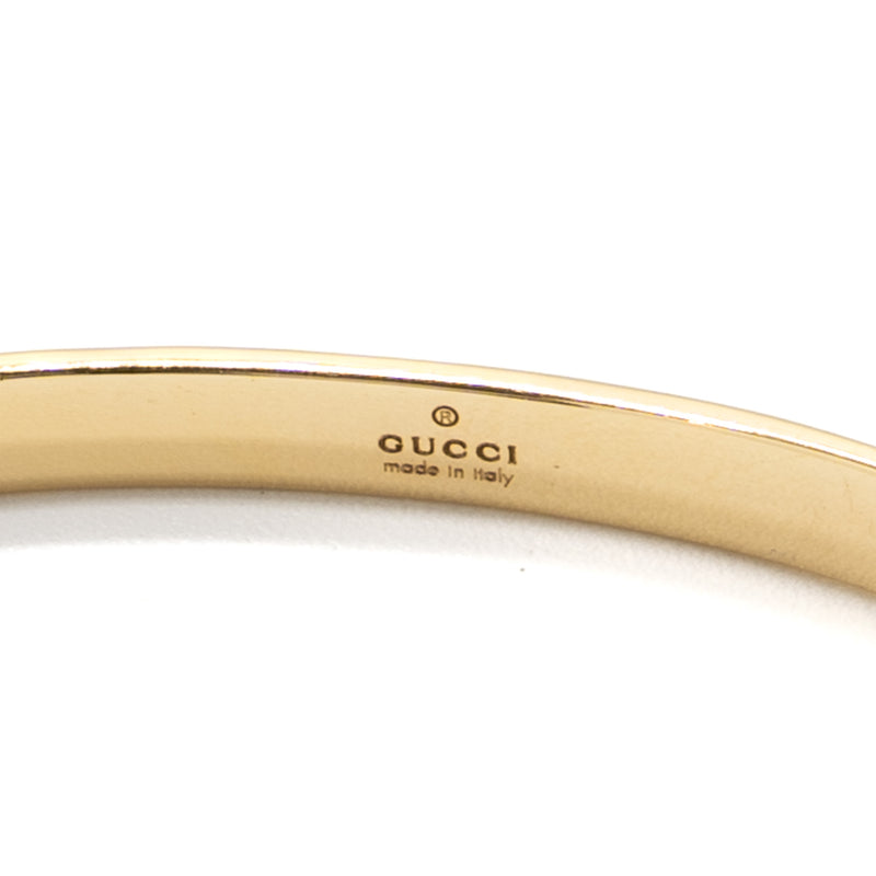 Gucci Size 17 Icon Bracelet 18K Yellow Gold