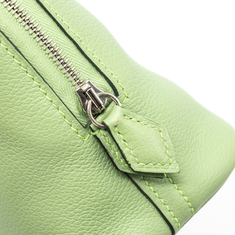 Hermes Mini Bolide Evercolor Vert Criquet SHW Stamp Z