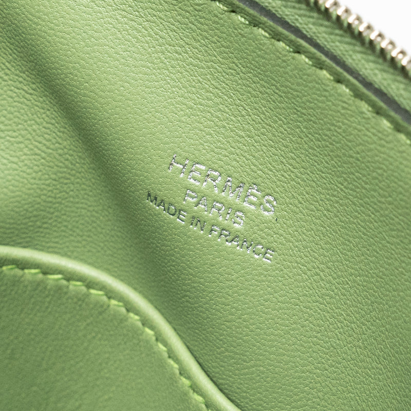 Hermes Mini Bolide Evercolor Vert Criquet SHW Stamp Z