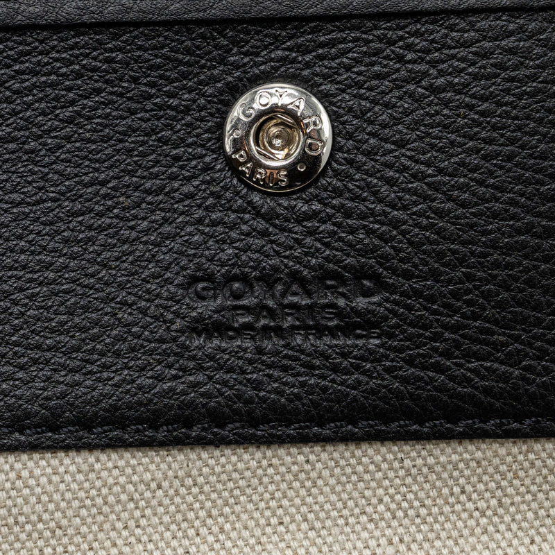 Goyard saint Louis PM tote bag goyardine canvas black /multicolured SHW